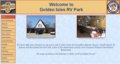 Desktop Screenshot of goldenislesrvpark.com